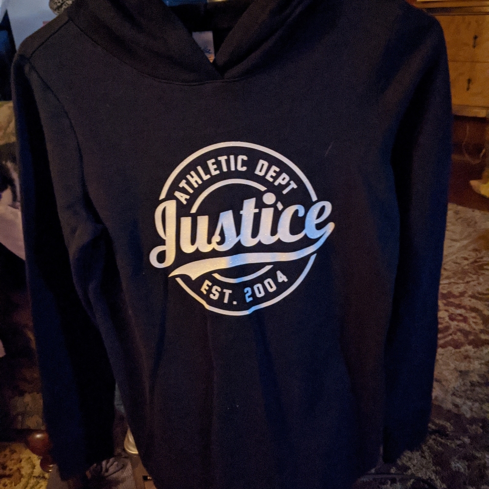 Girls size 12 Justice hoodie